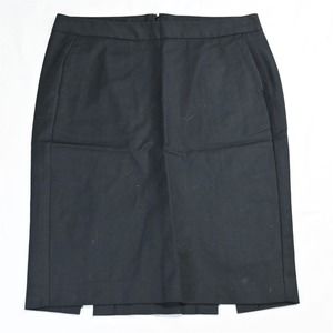 Gap 4 Black Pockets Cotton Zip Womens Straight‎ Pencil Skirt